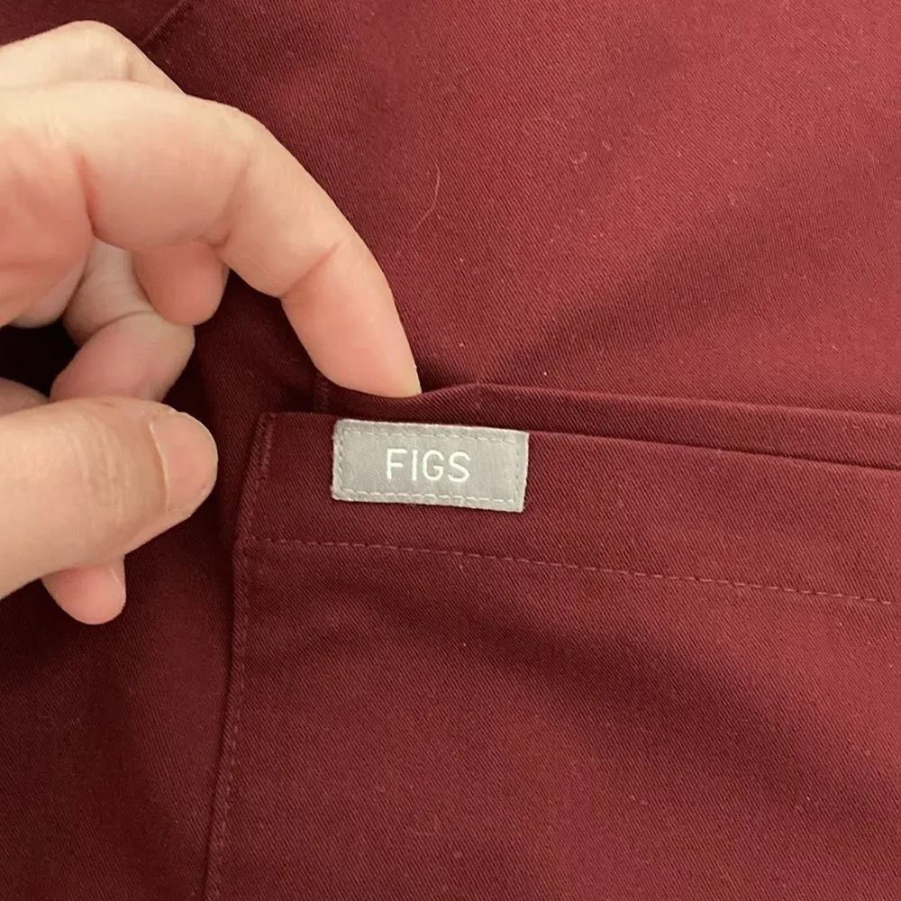 Figs mens burgundy